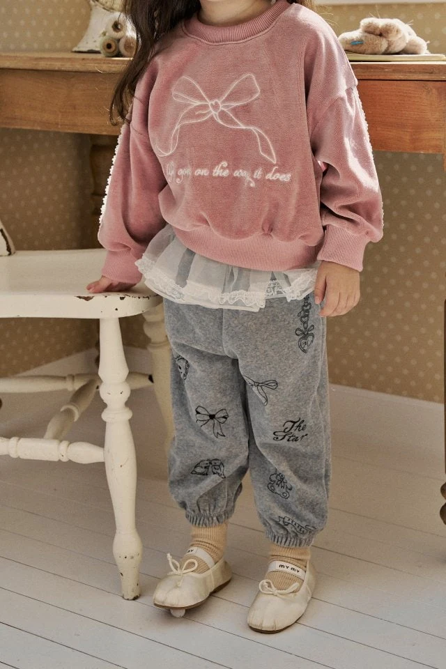 Momo Ann - Korean Children Fashion - #littlefashionista - Veloure Sweatshirts - 5