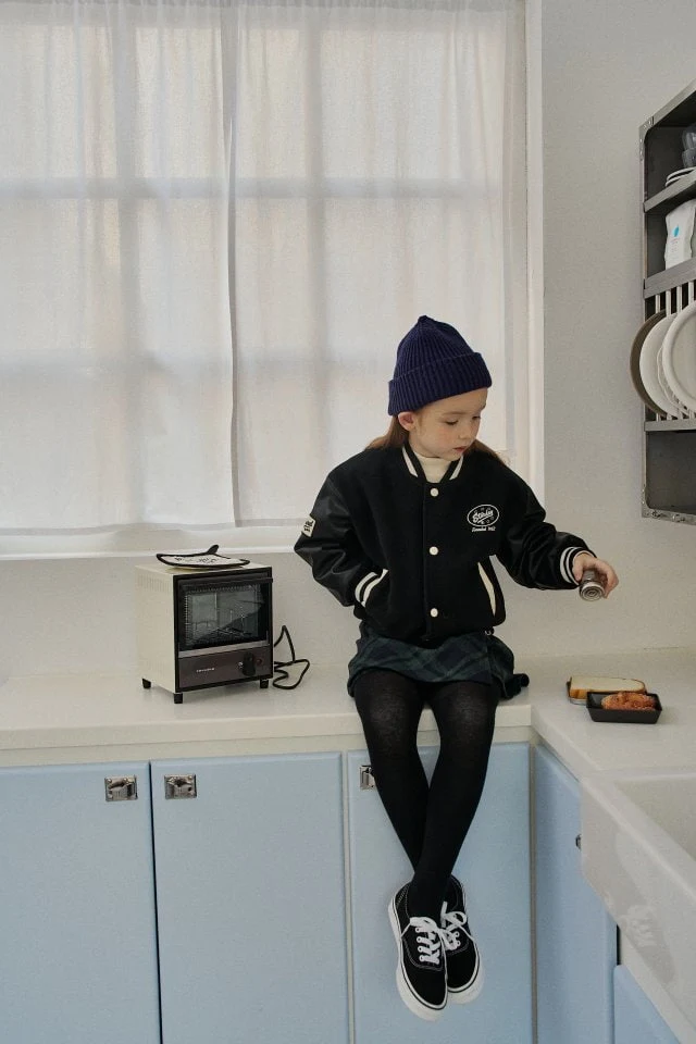 Momo Ann - Korean Children Fashion - #prettylittlegirls - Wool Baseball Jumper