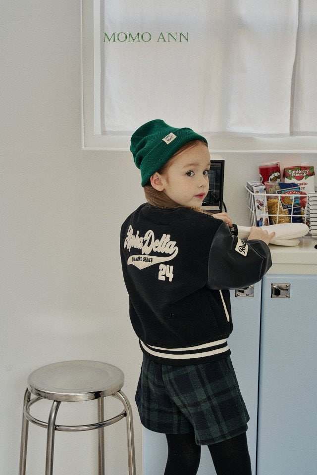 Momo Ann - Korean Children Fashion - #toddlerclothing - Wool Baseball Jumper - 4