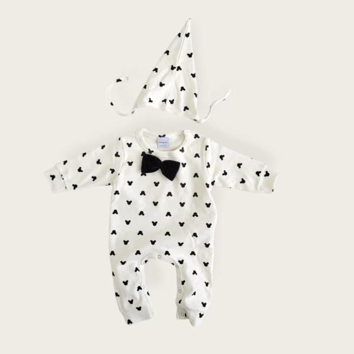 Moran - Korean Baby Fashion - #babyboutique - Bow Tie Suit - 3