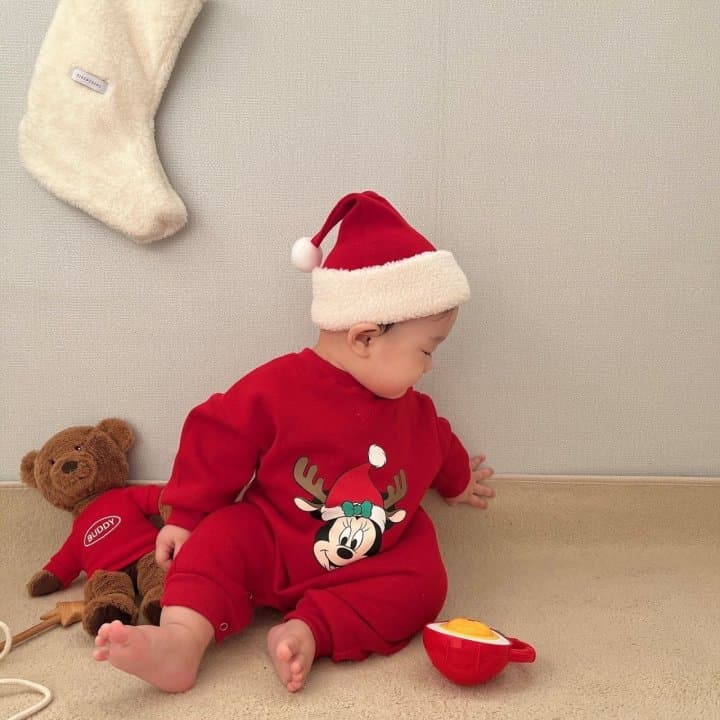 Moran - Korean Baby Fashion - #babyfashion - Rudolph Mini Bodysuit with Hat - 7