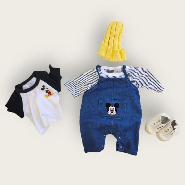 Moran - Korean Baby Fashion - #babyfever - Pocket Denim Suit