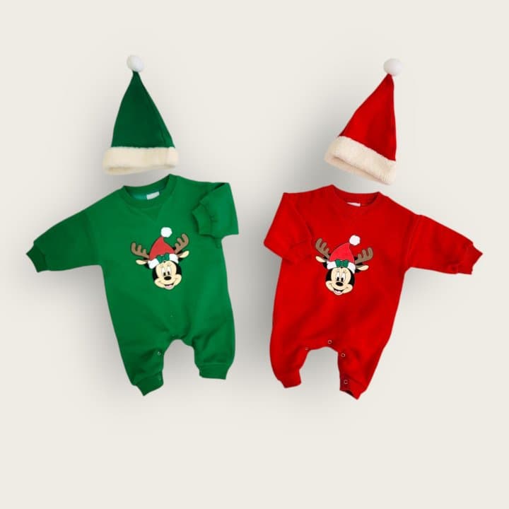 Moran - Korean Baby Fashion - #babyootd - Rudolph Mini Bodysuit with Hat - 12