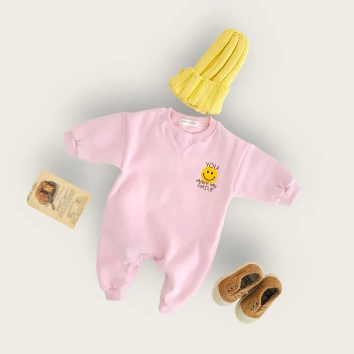 Moran - Korean Baby Fashion - #onlinebabyshop - You Smile Boydsuit - 3