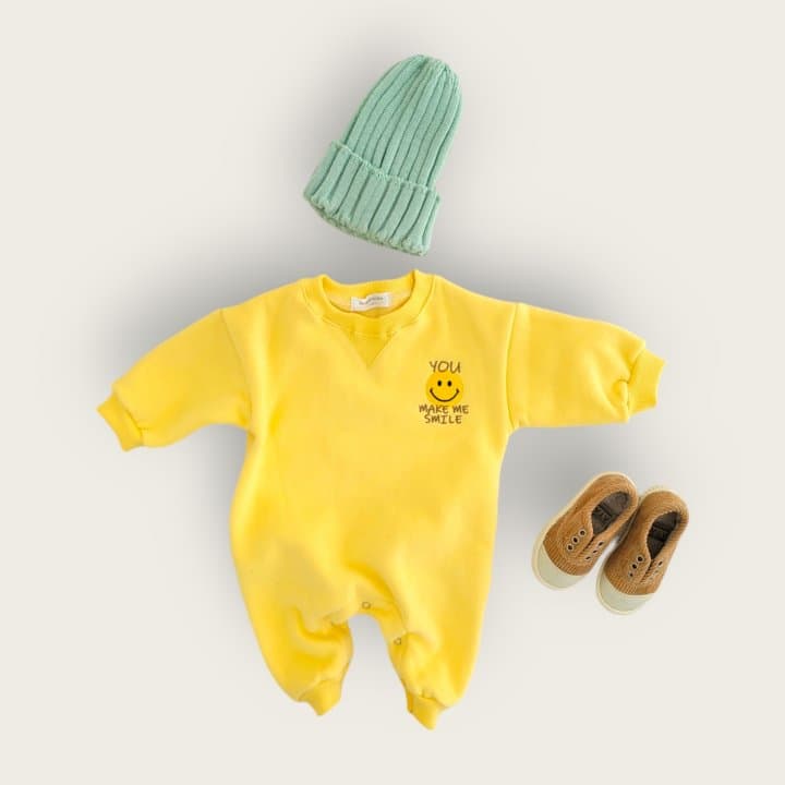 Moran - Korean Baby Fashion - #onlinebabyshop - You Smile Boydsuit - 4