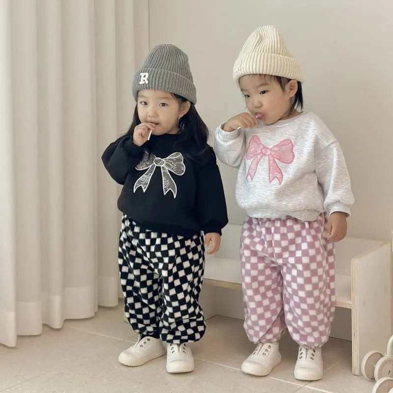 Moran - Korean Children Fashion - #childofig - Ribbon Sweatshirt