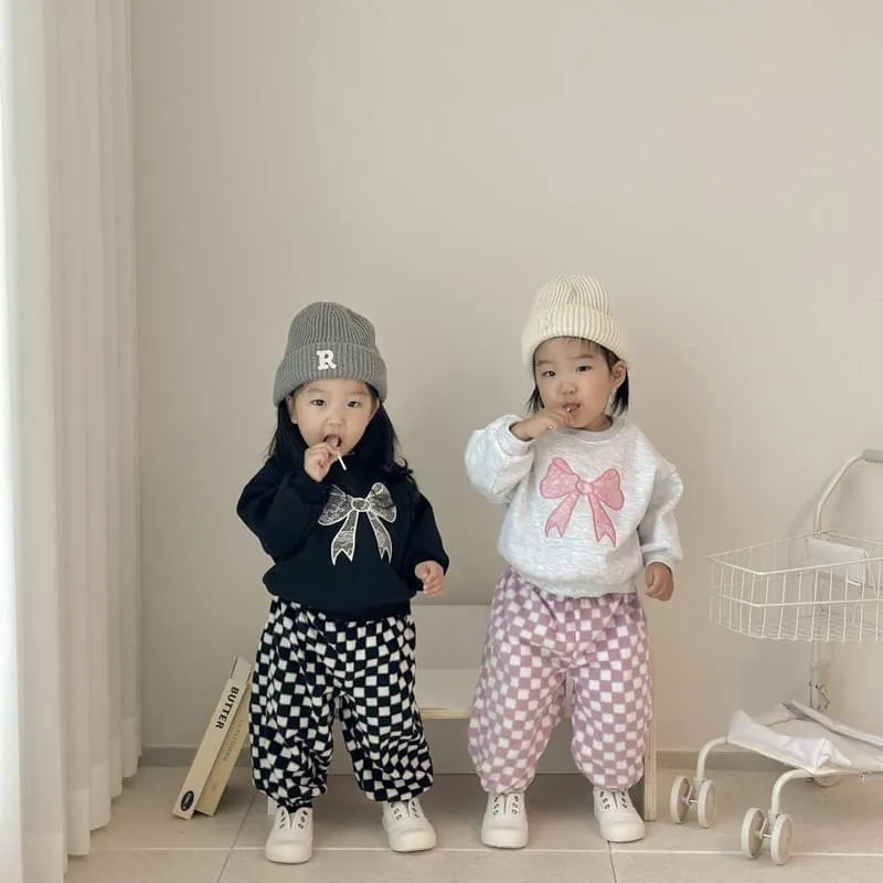 Moran - Korean Children Fashion - #designkidswear - Ribbon Sweatshirt - 3