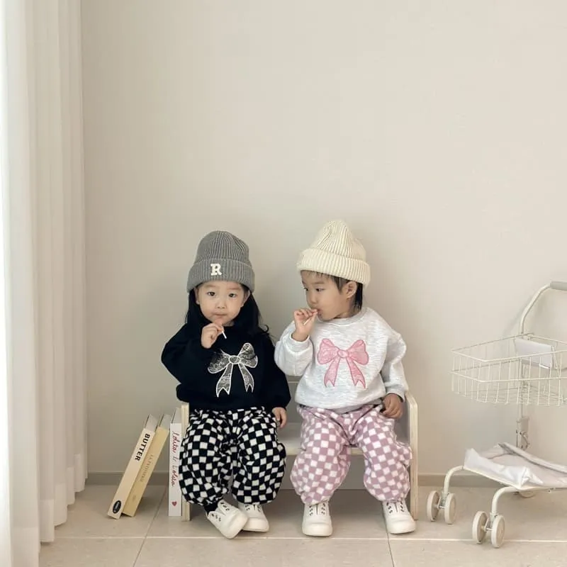 Moran - Korean Children Fashion - #designkidswear - Ribbon Sweatshirt - 4