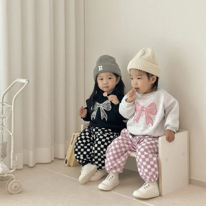 Moran - Korean Children Fashion - #fashionkids - Ribbon Sweatshirt - 5