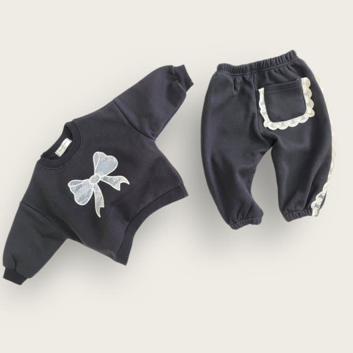 Moran - Korean Children Fashion - #fashionkids - Lace Jogger Pants - 3