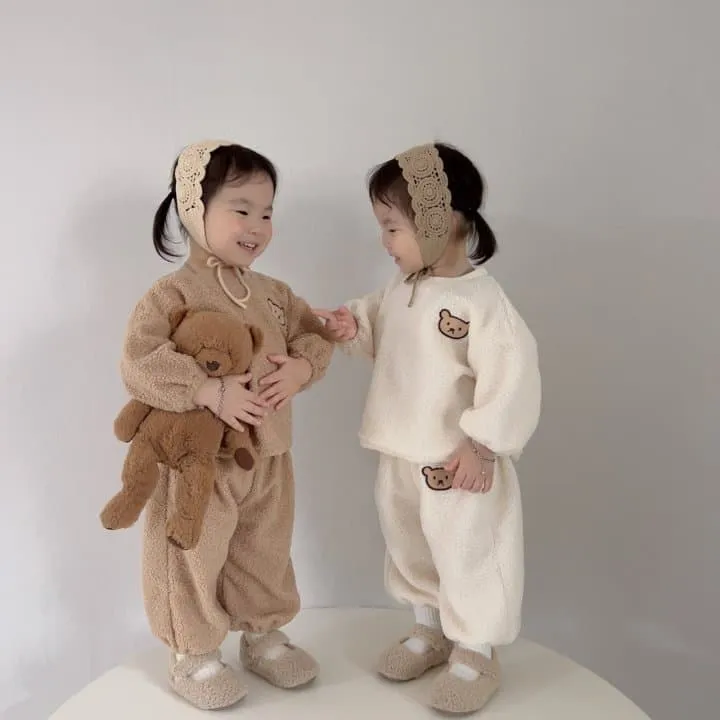 Moran - Korean Children Fashion - #kidsshorts - Dumble Bear Set - 5