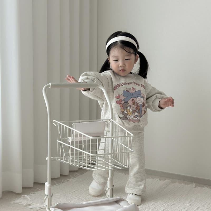 Moran - Korean Children Fashion - #littlefashionista - Friends Top Bottom Set - 3