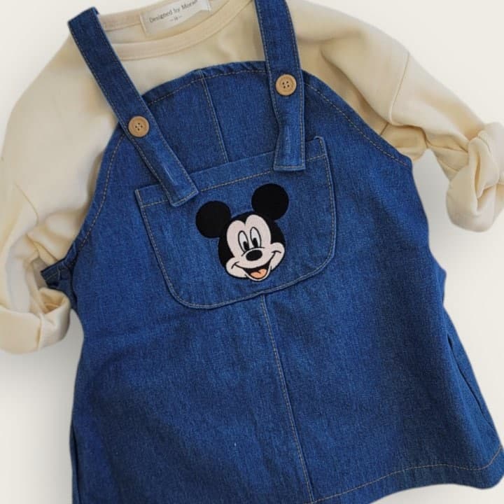 Moran - Korean Children Fashion - #magicofchildhood - Denim M One-piece - 3