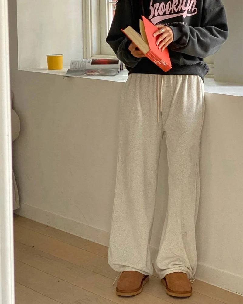 Most - Korean Women Fashion - #momslook - Veloure String Pants - 10