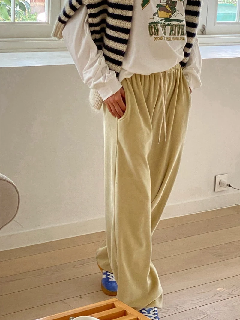 Most - Korean Women Fashion - #momslook - Veloure String Pants - 6