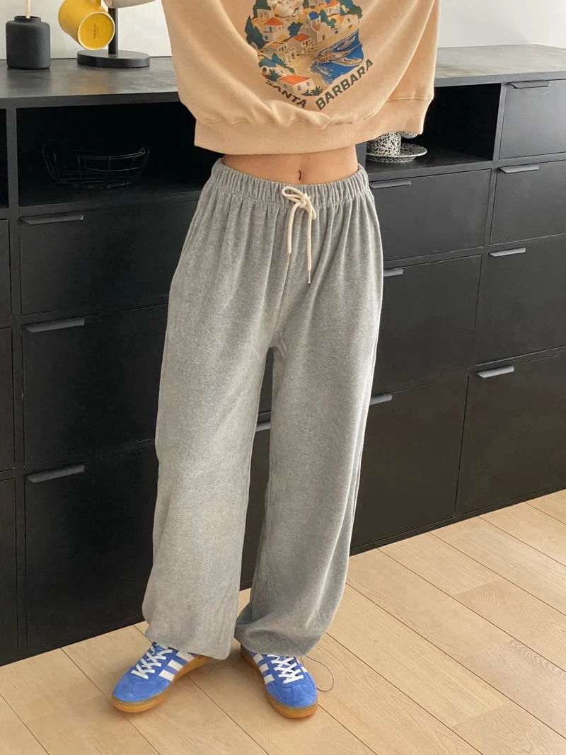 Most - Korean Women Fashion - #womensfashion - Veloure String Pants