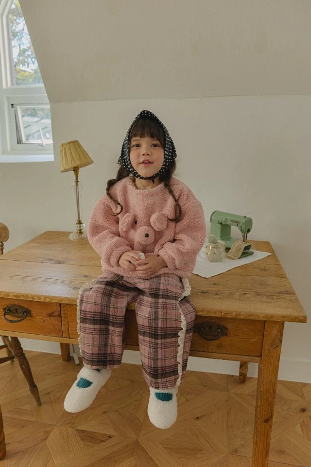 Mumunbaba - Korean Children Fashion - #fashionkids - Check Check Pants - 4