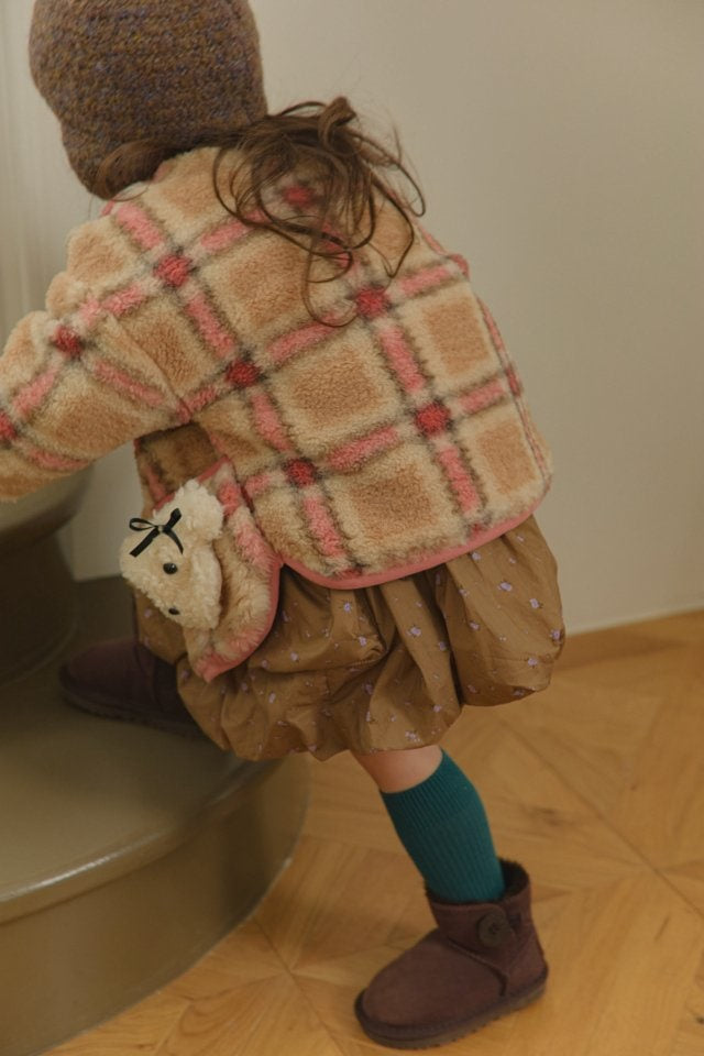 Mumunbaba - Korean Children Fashion - #kidsshorts - Winter Check Jacket