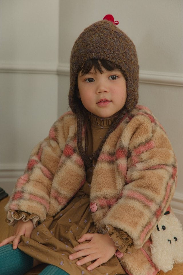 Mumunbaba - Korean Children Fashion - #kidsstore - Winter Check Jacket - 2