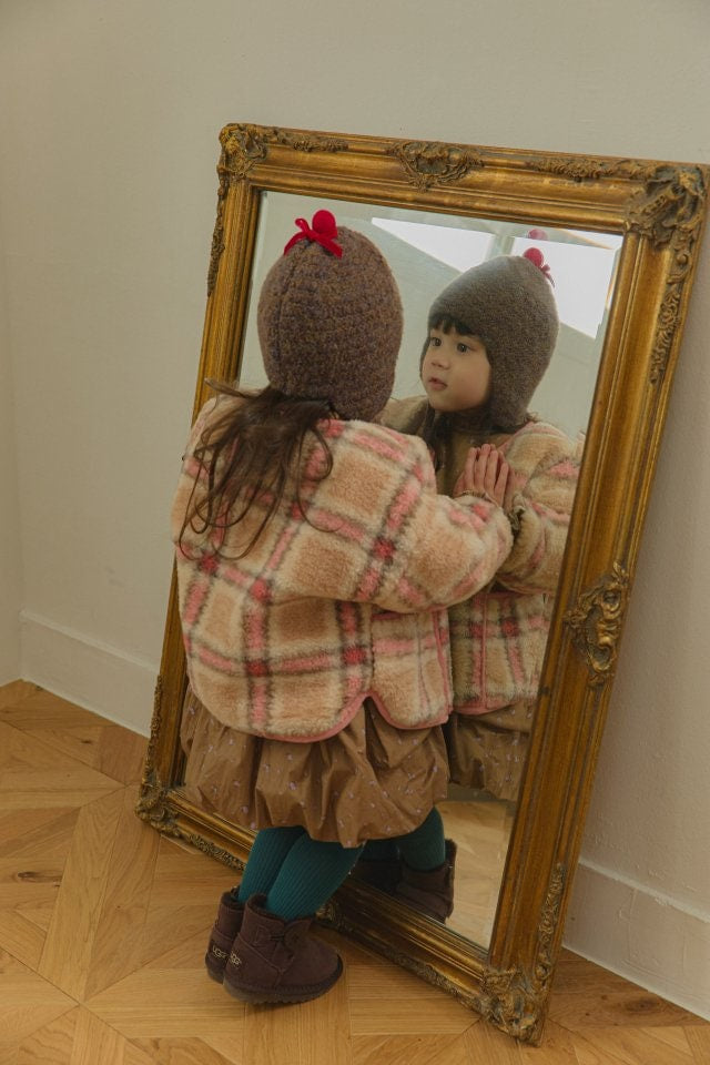 Mumunbaba - Korean Children Fashion - #littlefashionista - Winter Check Jacket - 5