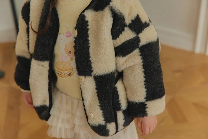 Mumunbaba - Korean Children Fashion - #magicofchildhood - Cozy Chess Jacket - 5