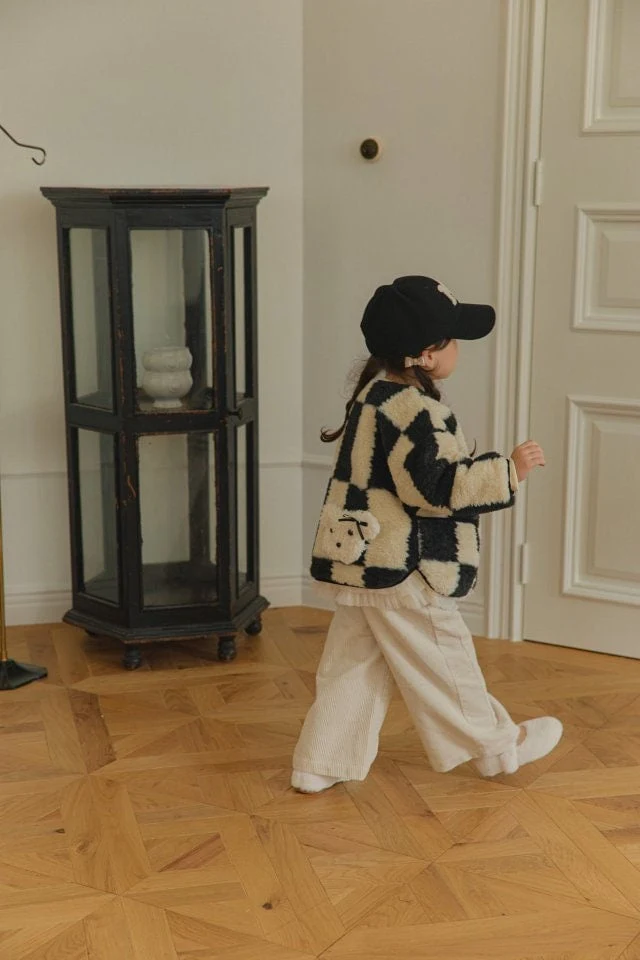 Mumunbaba - Korean Children Fashion - #minifashionista - Cozy Chess Jacket - 6