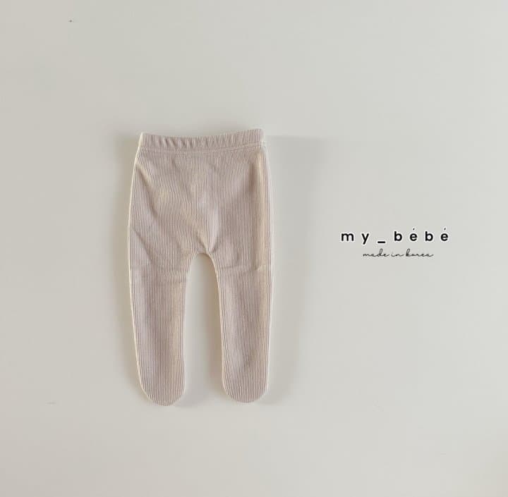 My Bebe - Korean Baby Fashion - #babyboutiqueclothing - Fleece Ribbed Leggings - 9