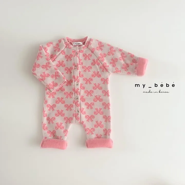 My Bebe - Korean Baby Fashion - #babyclothing - Fleece Lovely Suit - 9