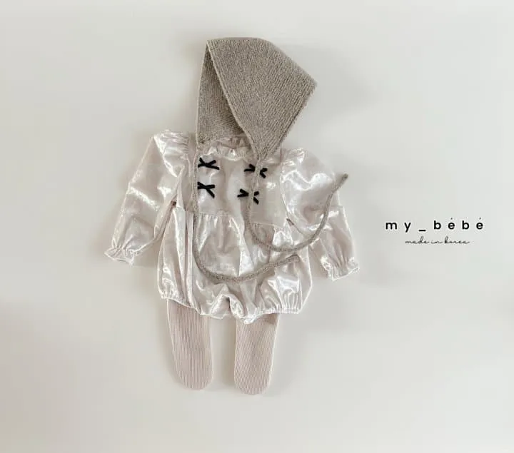 My Bebe - Korean Baby Fashion - #babyboutiqueclothing - Velvet Ruffle Suit - 4