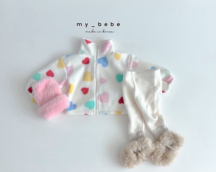 My Bebe - Korean Baby Fashion - #babyclothing - Nice Fleece Zip-up - 6