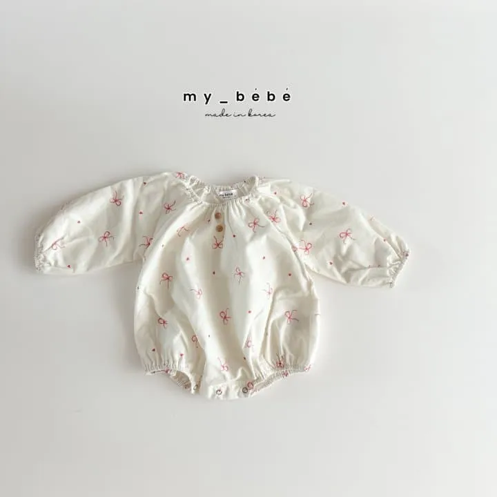 My Bebe - Korean Baby Fashion - #babyclothing - Stick Corduroy Suit - 4