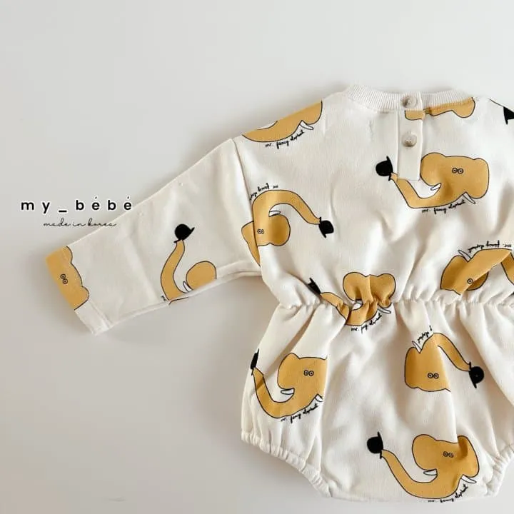 My Bebe - Korean Baby Fashion - #babyfever - Animal Banding Suit - 8