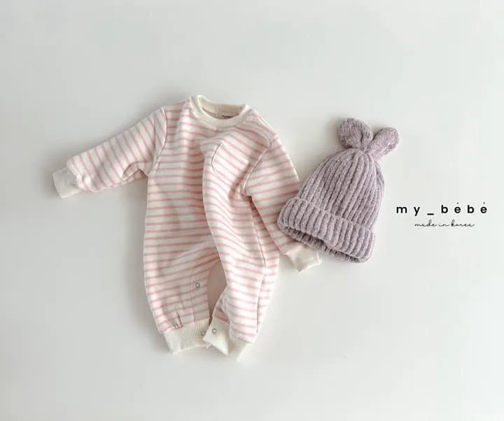 My Bebe - Korean Baby Fashion - #babygirlfashion - Striped Body Suit - 8