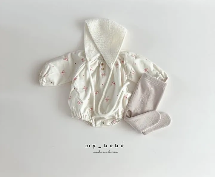 My Bebe - Korean Baby Fashion - #babygirlfashion - Stick Corduroy Suit - 6