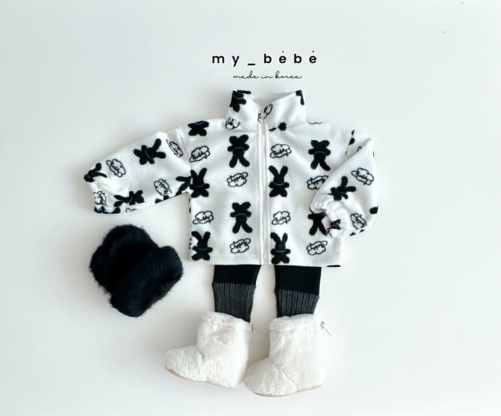 My Bebe - Korean Baby Fashion - #babygirlfashion - Nice Fleece Zip-up - 9