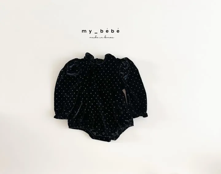 My Bebe - Korean Baby Fashion - #babyoninstagram - Velvet Ruffle Suit - 9