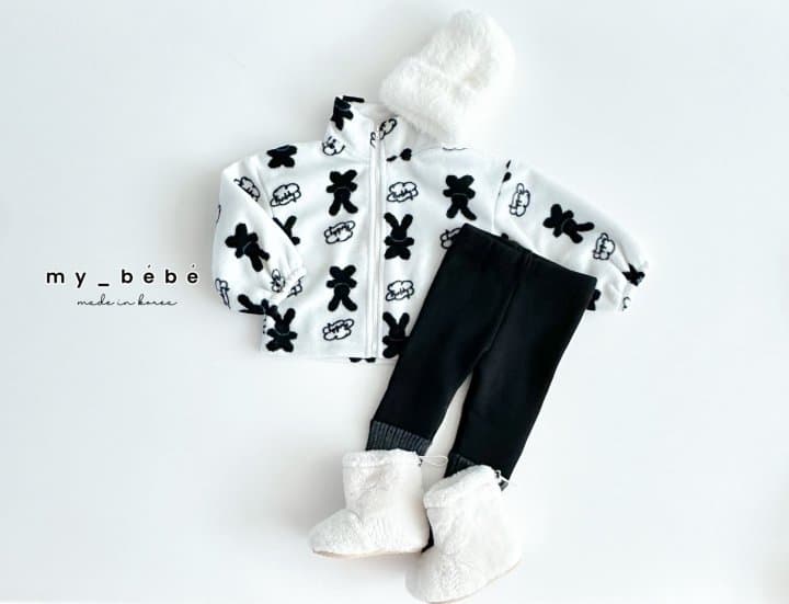 My Bebe - Korean Baby Fashion - #babyoninstagram - Nice Fleece Zip-up - 11