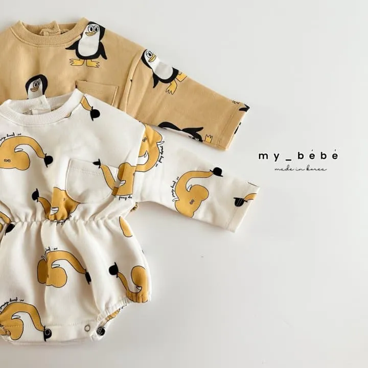 My Bebe - Korean Baby Fashion - #babyootd - Animal Banding Suit - 12