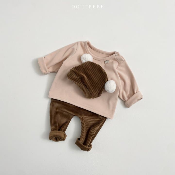 My Bebe - Korean Baby Fashion - #babyoutfit - Mink Bear Hat (Baby) - 6