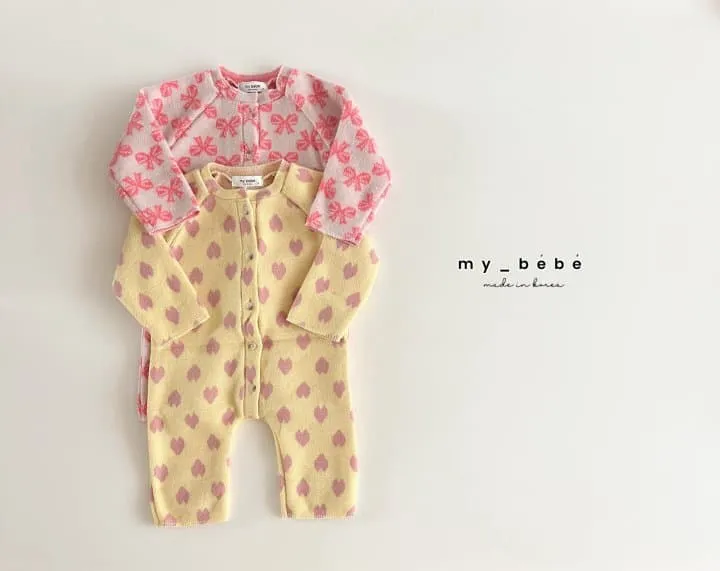 My Bebe - Korean Baby Fashion - #babyoutfit - Fleece Lovely Suit