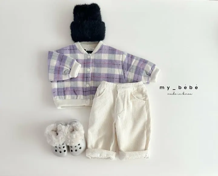 My Bebe - Korean Baby Fashion - #onlinebabyboutique - Bubble Corduroy Pants - 7