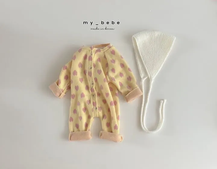 My Bebe - Korean Baby Fashion - #onlinebabyshop - Fleece Lovely Suit - 5