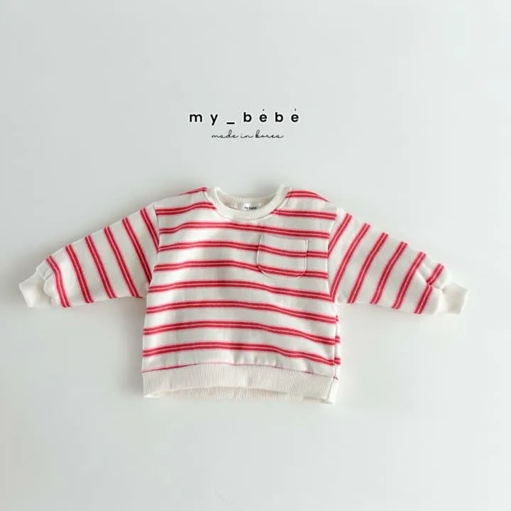 My Bebe - Korean Children Fashion - #Kfashion4kids - Single-line Sweatshirt - 10