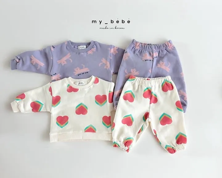 My Bebe - Korean Children Fashion - #designkidswear - Printed Set - 2