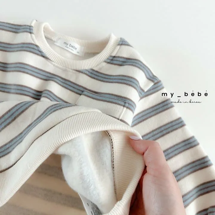 My Bebe - Korean Children Fashion - #kidsshorts - Single-line Sweatshirt - 7