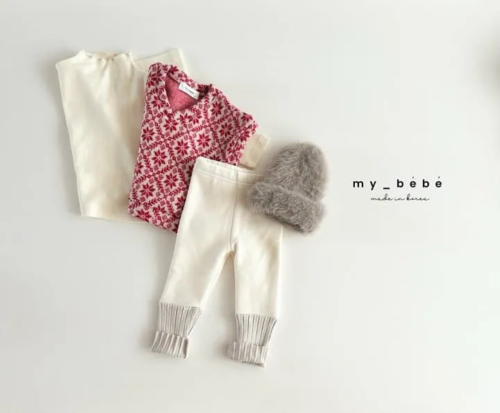 My Bebe - Korean Children Fashion - #kidsstore - Winter Jacquard Vest - 7