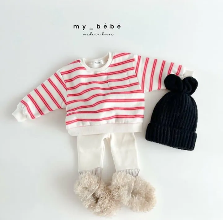 My Bebe - Korean Children Fashion - #littlefashionista - Single-line Sweatshirt - 11