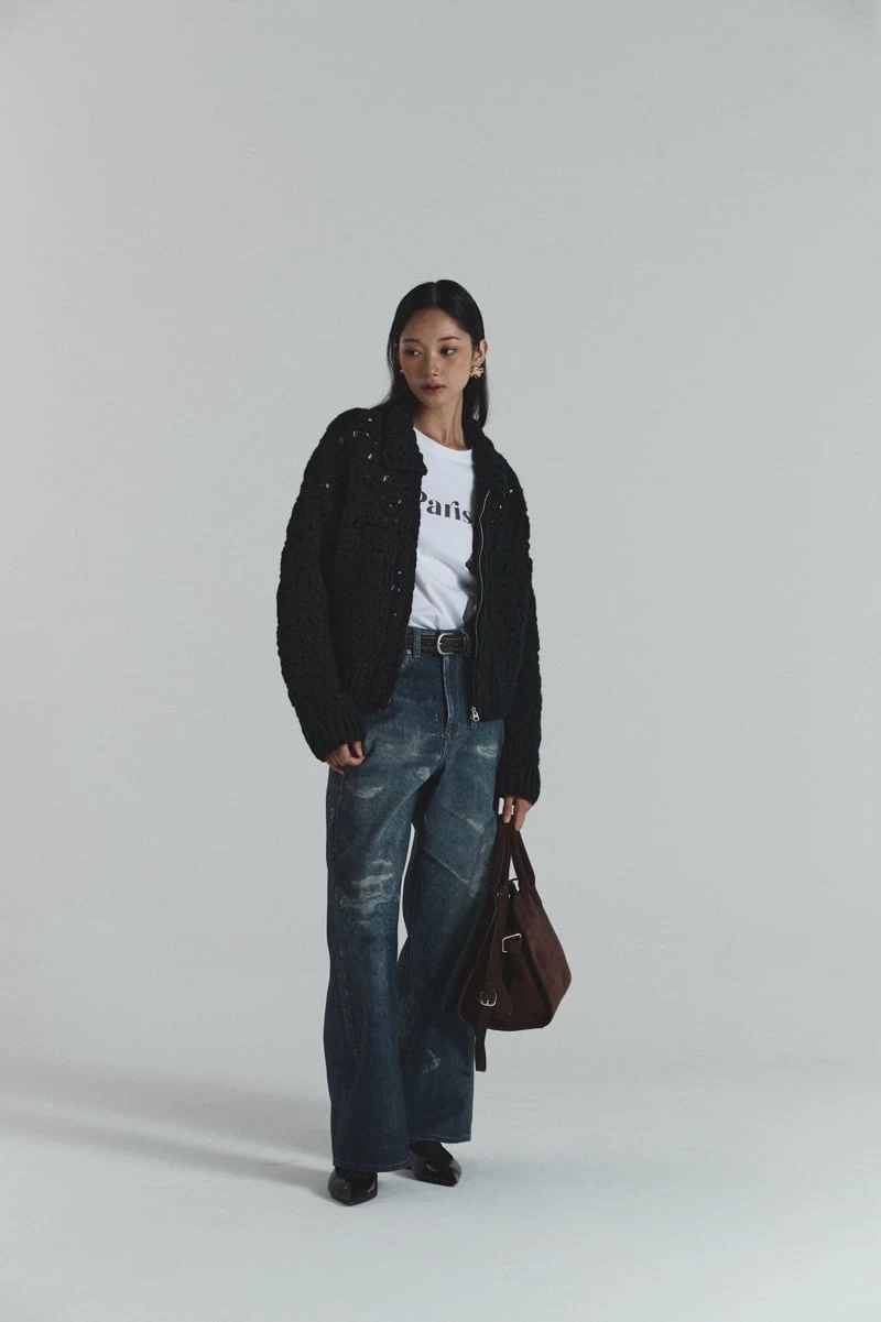 Neroli36 - Korean Women Fashion - #momslook - Digital Denim Pants - 8