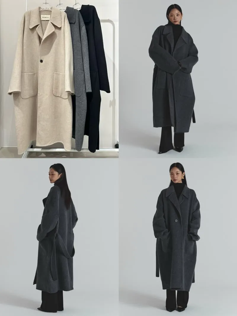 Neroli36 - Korean Women Fashion - #momslook - Handmade Wool Coat - 12