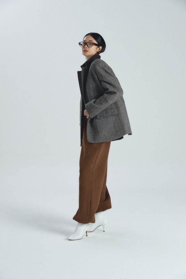 Neroli36 - Korean Women Fashion - #momslook - Herringbone Jacket - 9